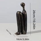Lureto Zestaw 2 podpórek do książek w kształcie ludzi